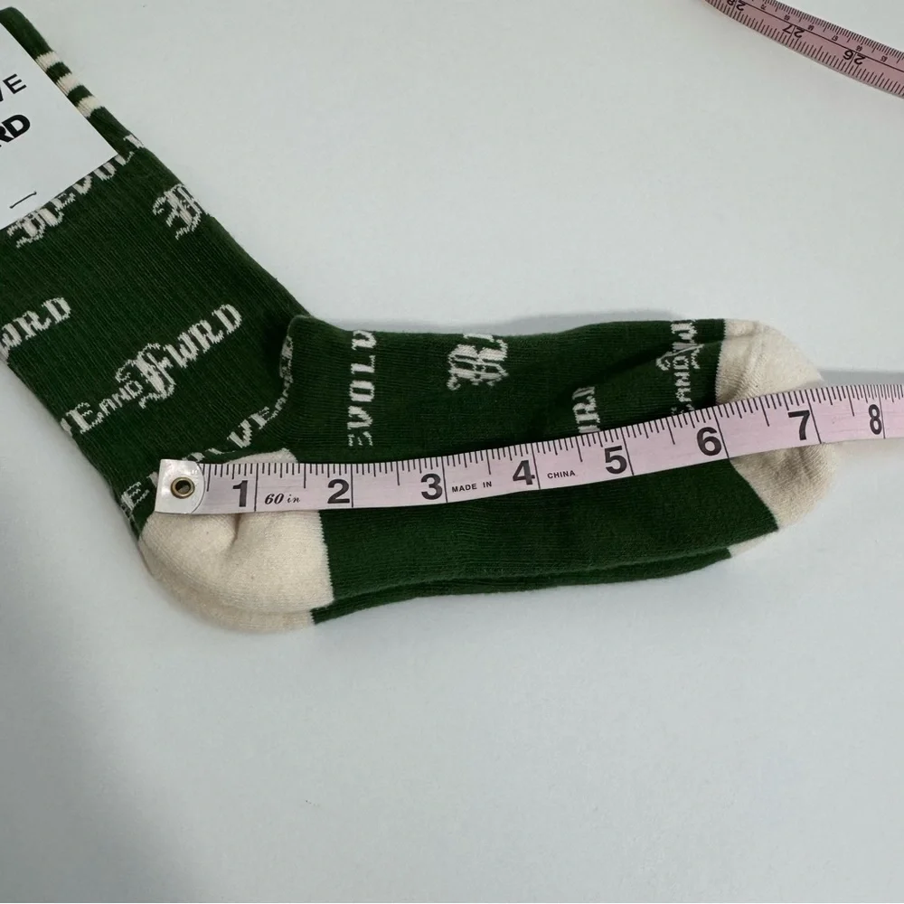 Revolve x FWRD Logo Stripe Cotton Blend Crew Socks